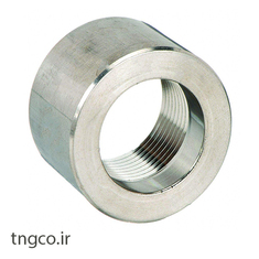 نیم بوشن استنلس استیل 304  فورج دنده کلاس 3000 HALF COUPLING FORGED  A182 F304L  SCRD 3000#
