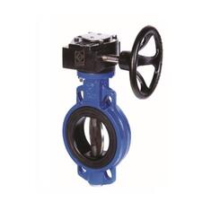 شیر پروانه ایی چدنی PN16 ویفری گیربکسدار مهاب آب ایرانیان