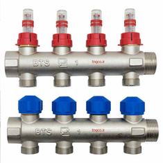 کلکتور ترموستاتیک رفت و برگشتی همراه با والو کوپلی نیوپایپ کد 12823