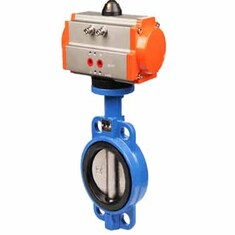 شیر پروانه ای ویفری چدنی فاراب با عملکرد برقی PN16