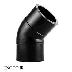 زانو جوشی پلی اتیلن 45 درجه فشار قوی 10 بار