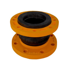 لرزه گیر لاستیکی بلادری زرد دما 60 درجه PN10 فلکسور پارس