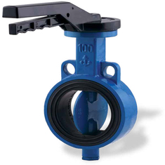 شیر پروانه ای ویفری اهرمی دیسک کرم GGG40 PN16 وگ امید گلستان