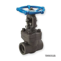 شیر فلكه کشویی گیت ولو فولادی فورج کلاس 800 کربن استیل ساکت GATE VALVE CS A105 SW 800#