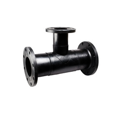 سه راه نا مساوی پلی اتیلن  فلنجدار هسته فولادی تکاب اتصال 10 بار و 16 بار