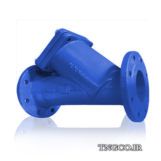 شیر صافی چدنی فلنجدار   توری استیل PN16 راد شیر 