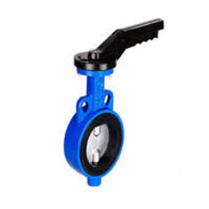 شیر پروانه ای ویفری اهرم دار با دیسک استیل 316 فاراب PN16