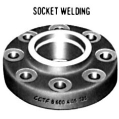 فلنج ساکت ولد کربن استیل فولادی کلاس 600# A105 SOCKET WELD FLANGE RF