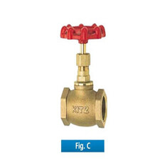 شیر فلکه سوزنی کیتز kitz برنجی کلاس 100 GLOBE VALVE