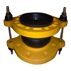 لرزه گیر لاستیکی مهاردار  PN10 مارک زرد جهت آب سرد 10 بار 60 درجه ارتعاشات صنعتی ایران