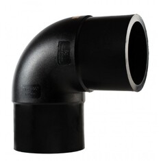 زانوی 90درجه تزریقی پلی اتیلن تکاب اتصال 10 بار و 16 بار