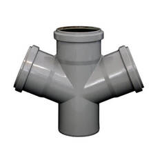 انشعاب دوبل 67 درجه/لوله و اتصالات پوشیفت فاضلابی نیوفلکس