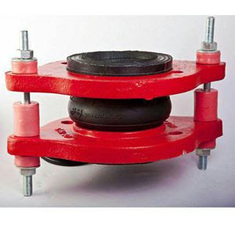 لرزه گیر لاستیکی بلادری کلاس 150 دما 90 درجه فلنج چدنی فلکسور پارس