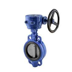 شیر پروانه ای ویفری چدنی گیربکسی PN16  GGG40 سام