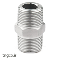 مغزی فورج دنده استنلس استیل 316  کلاس 3000 HEX NIPPLE FORGED  A182 F316L  SCRD 3000#