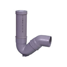 سیفون110یک تکه با درپوش/لوله و اتصالات پوشیفت فاضلابی نیوفلکس